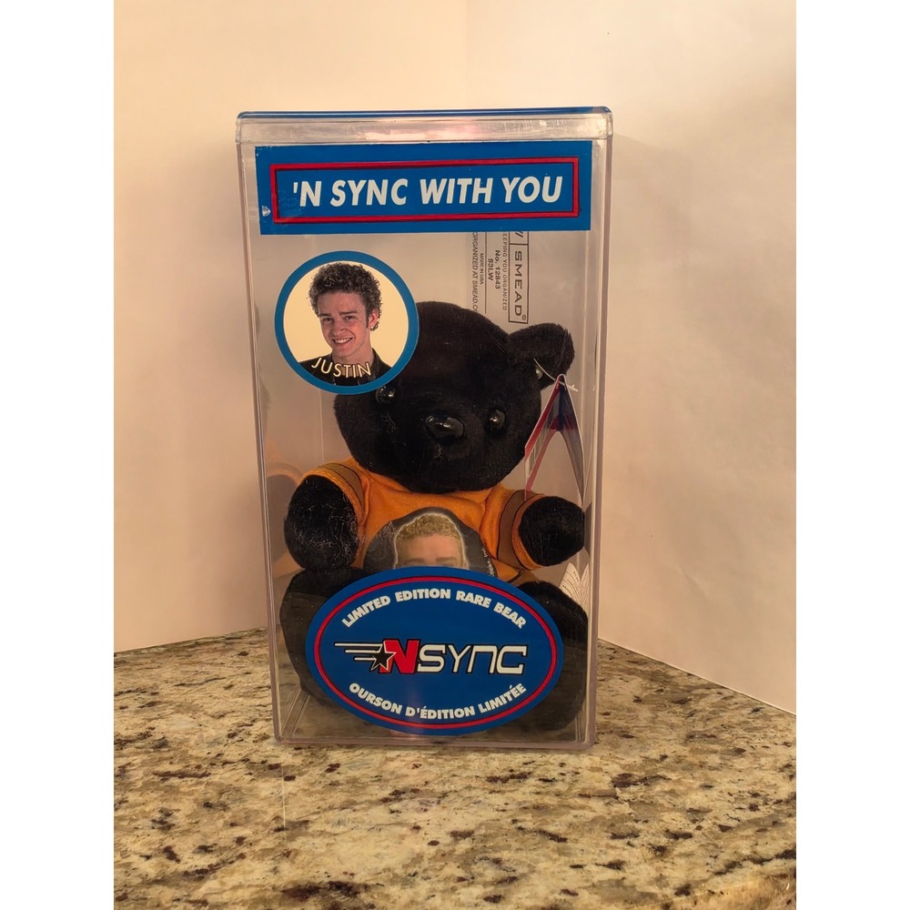 Vintage 2000 *NSYNC With You Limited Ed Rare Bear Lot Justin JC Joey Lance - Picture 2 of 16
